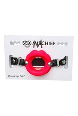 Sex & Mischief by Sportsheets Open Mouth Ball Gag - Red