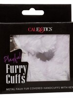 Calexotics Playful Furry Cuffs - White