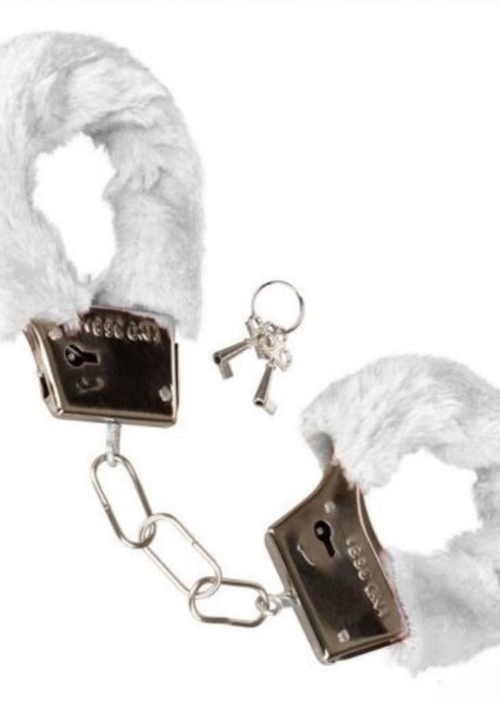 Calexotics Playful Furry Cuffs - White