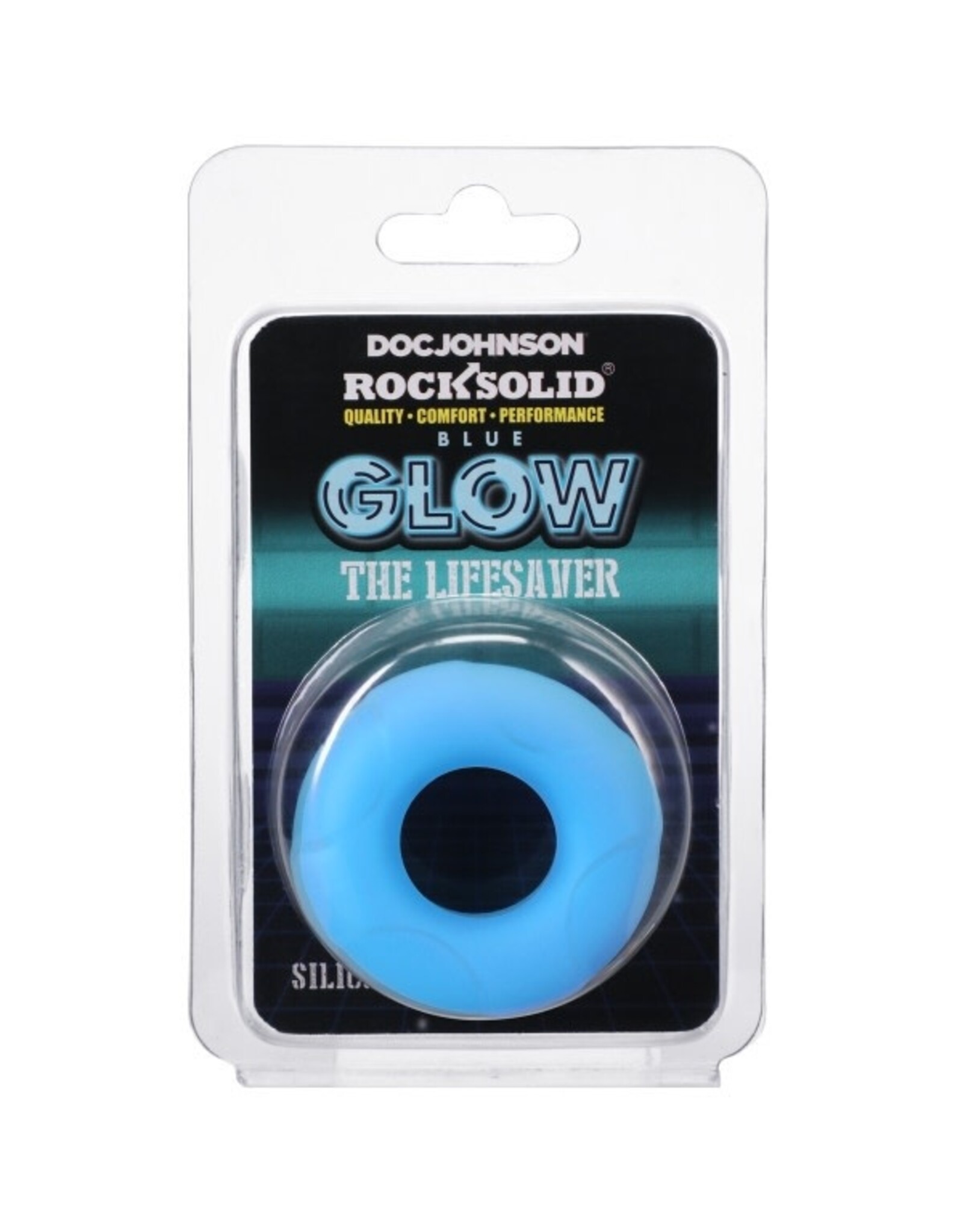 Doc Johnson Rock Solid - Blue Glow Lifesaver