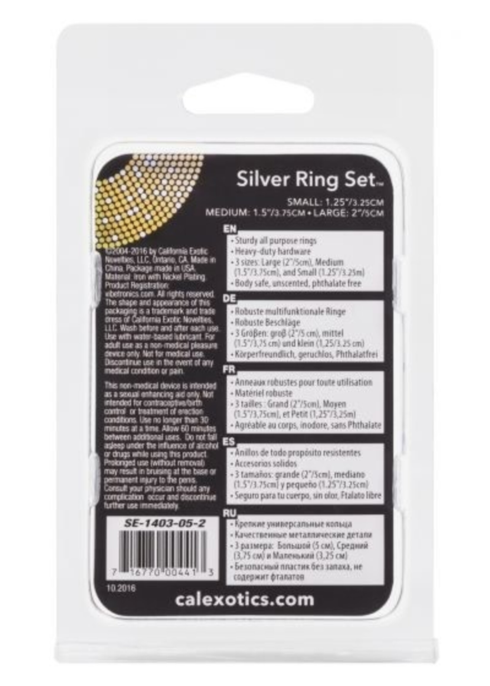 Calexotics Silver Ring Set - 3 Pc