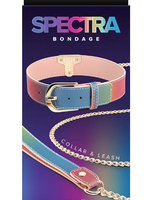 NS Novelties Spectra Bondage Rainbow Collar & Leash