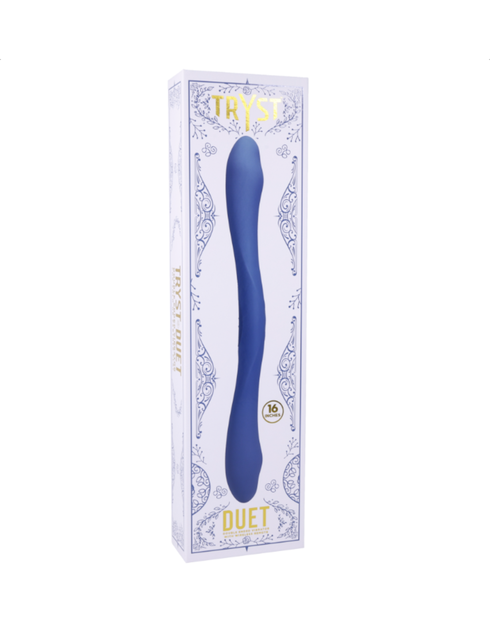Doc Johnson Tryst- Duet Double Ended Vibe - Periwinkle