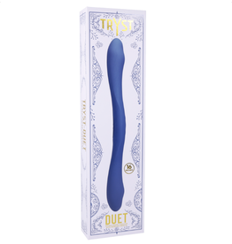 Doc Johnson Tryst- Duet Double Ended Vibe - Periwinkle