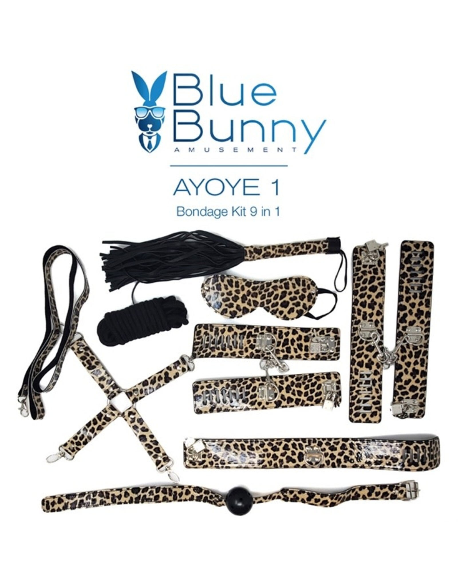 Blue Bunny Blue Bunny - Leopard Bondage Kit