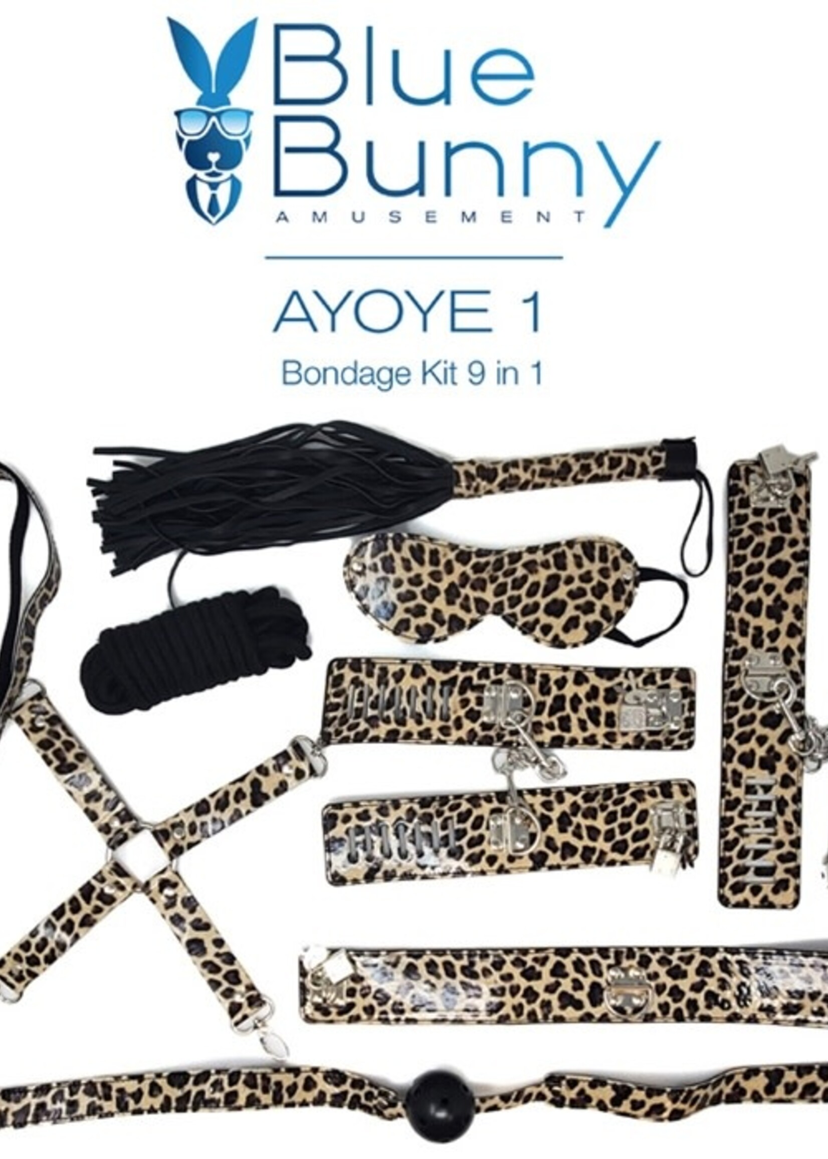 Blue Bunny Blue Bunny - Leopard Bondage Kit