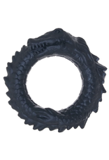 XR Brands Creature Cocks - Black Caiman - Silicone Cock Ring