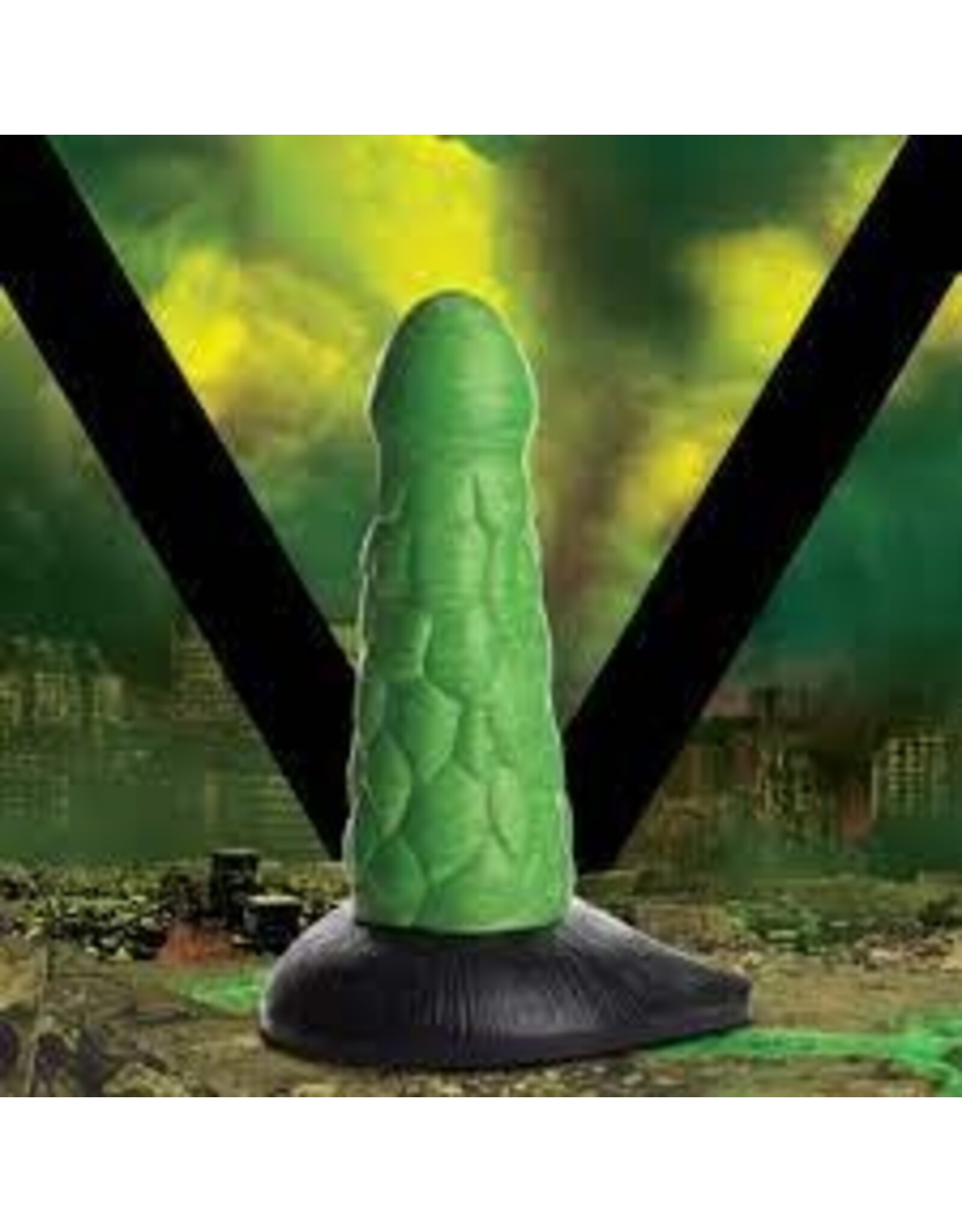 XR Brands Creature Cocks - Radioactive Reptile Silicone Dildo
