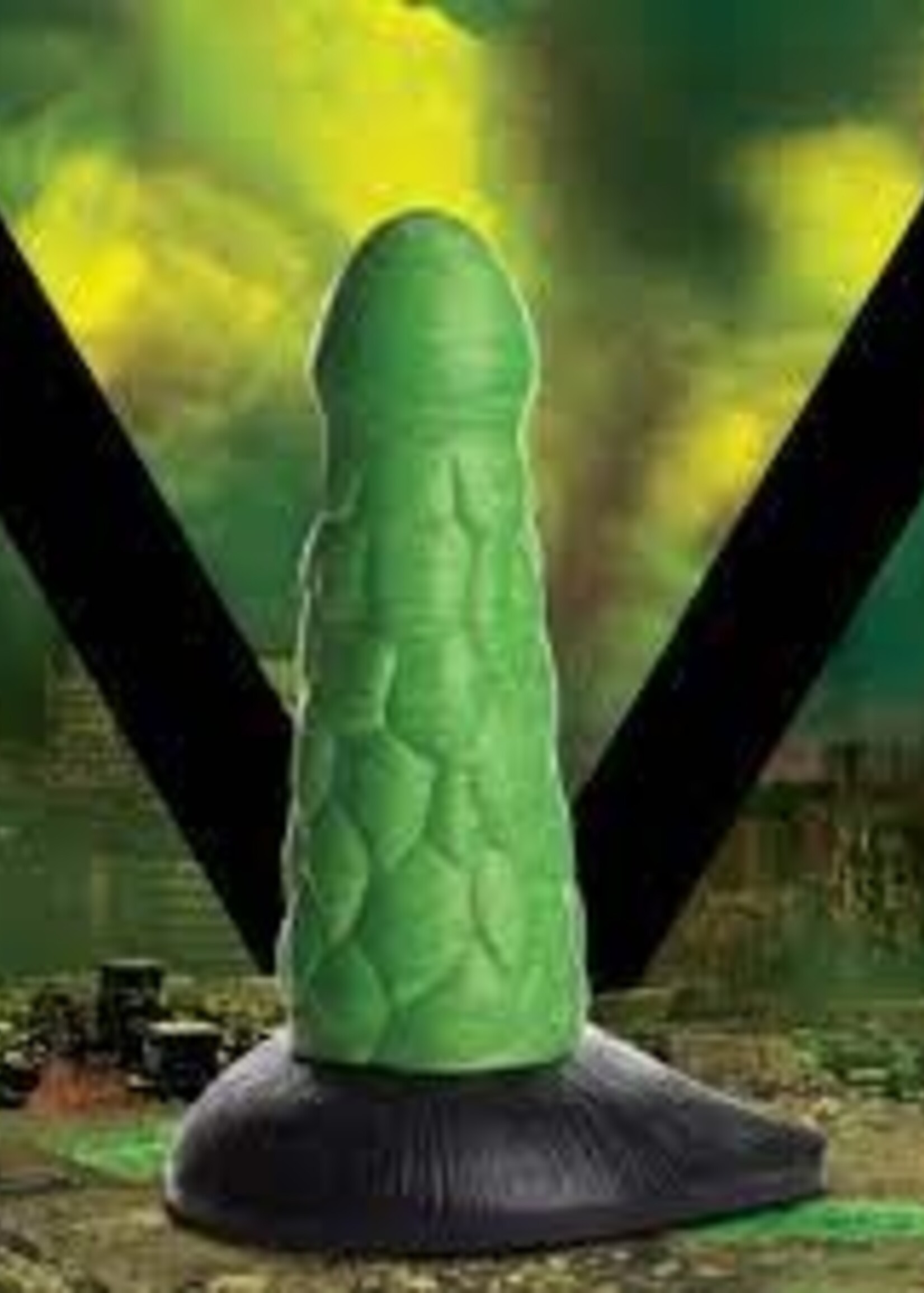 XR Brands Creature Cocks - Radioactive Reptile Silicone Dildo