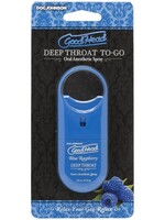 Doc Johnson GoodHead Deep Throat To-Go (Blue Raspberry)
