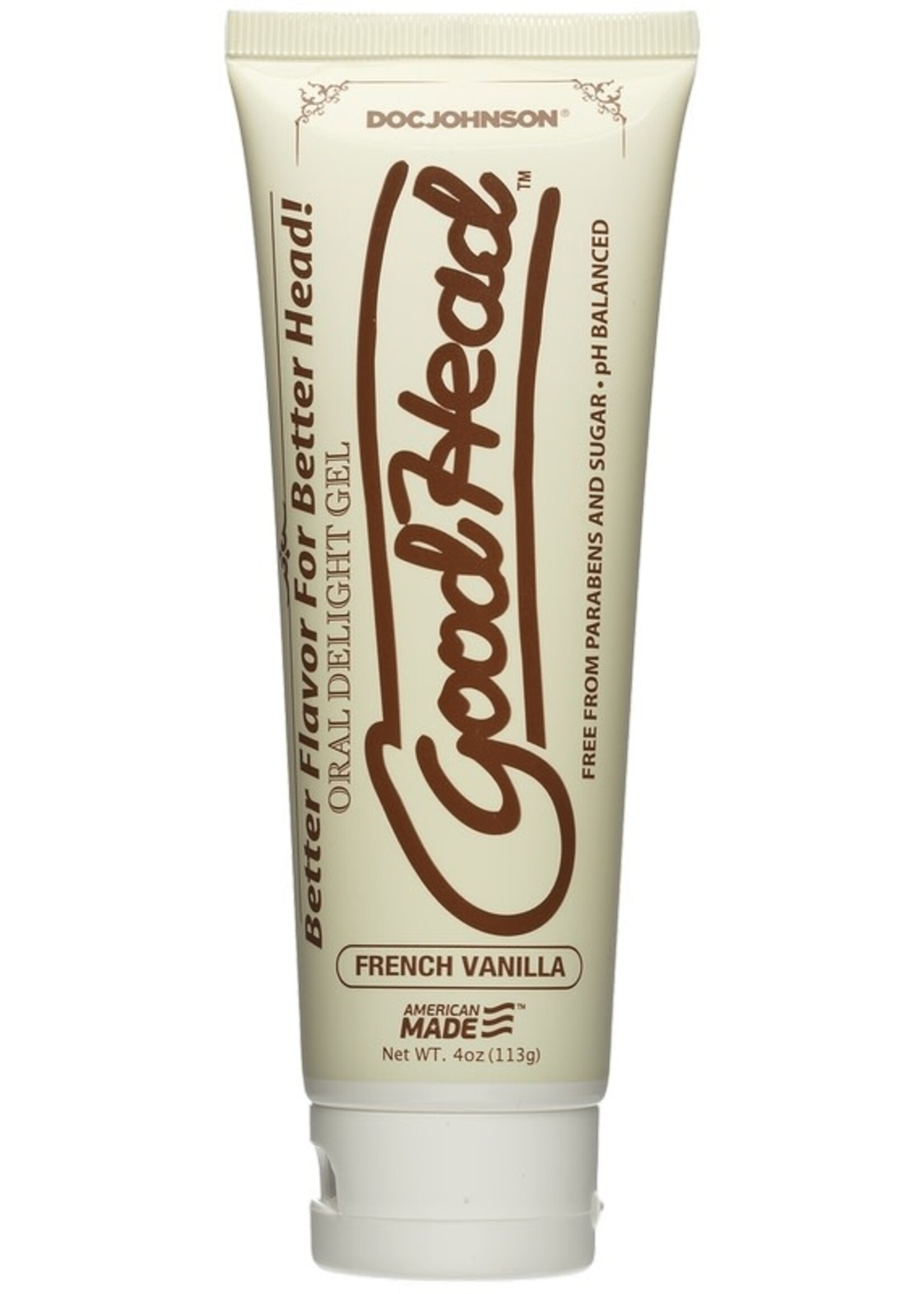 Doc Johnson GoodHead Oral Delight Gel - French Vanilla - 4 oz