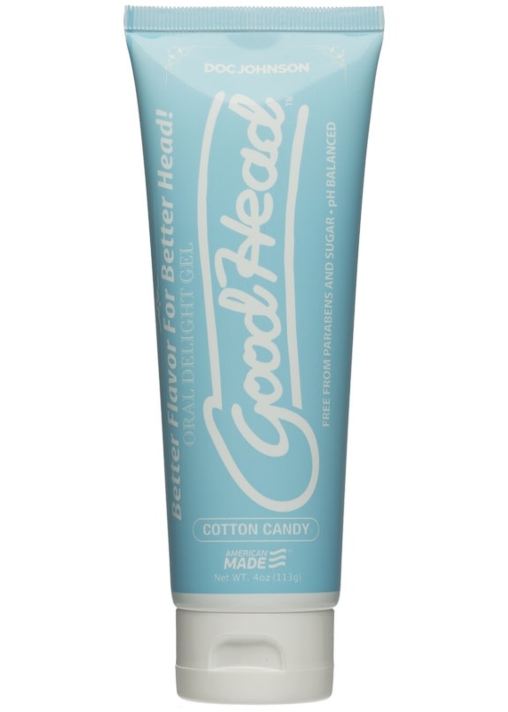 Doc Johnson GoodHead Oral Delight Gel - Cotton Candy - 4 oz