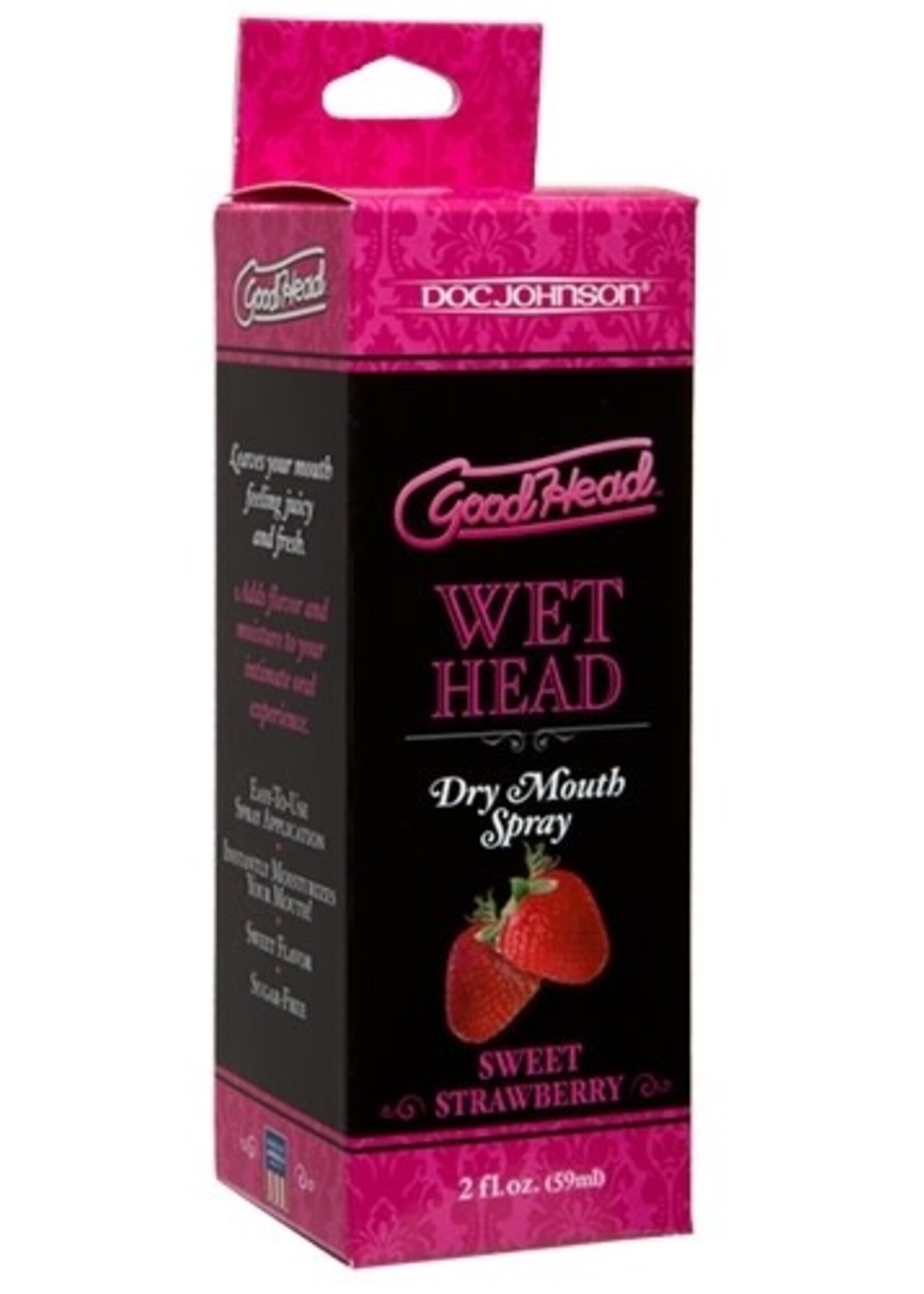 Doc Johnson Wet Head - Dry Mouth Spray - Strawberry - 2 oz