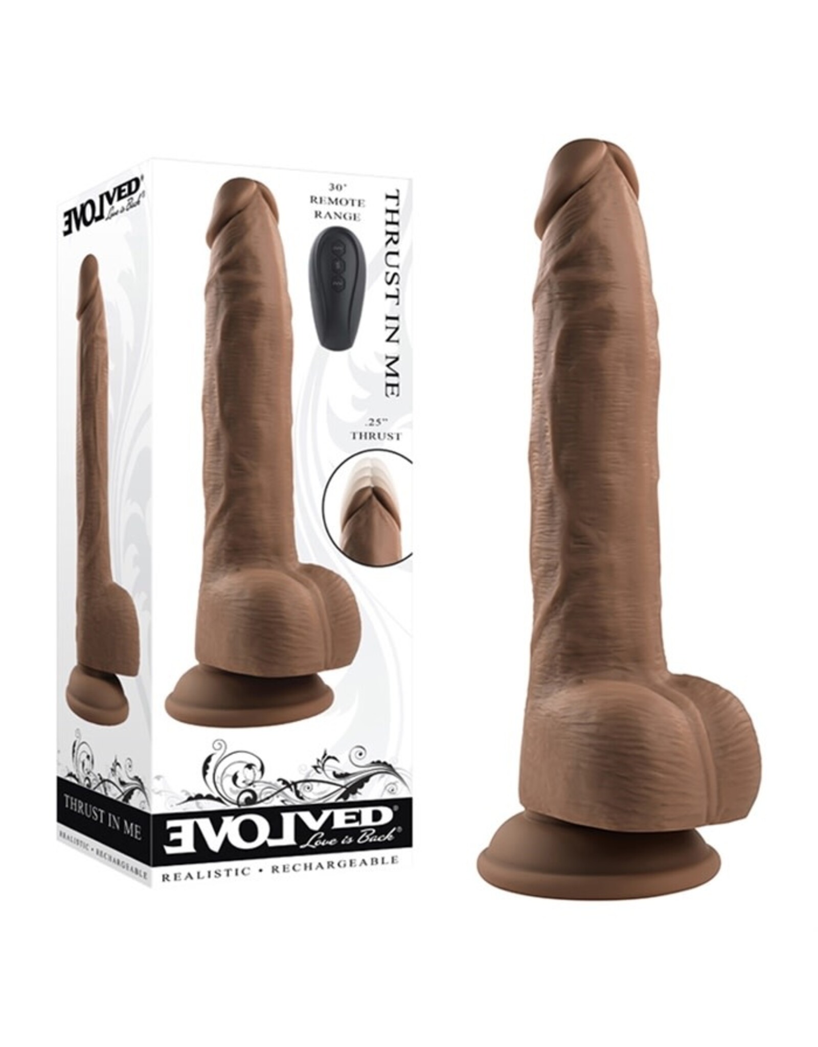 Evolved Thrust In Me Dark - Silicone Rechargeable