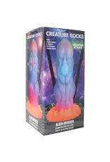 XR Brands Creature Cocks - Alien Invader Glow in the Dark Dildo