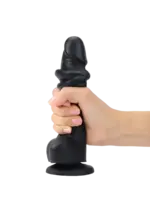 Strap-on-me by Lovely Planet Strap On Me Sliding Skin Realistic Dildo Black XXL