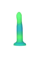 Rave By Addiction - 8" Glow in the Dark Dildo - Blue/Green