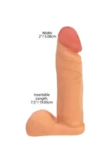 Doc Johnson The Realistic Cock - 8" - Beige