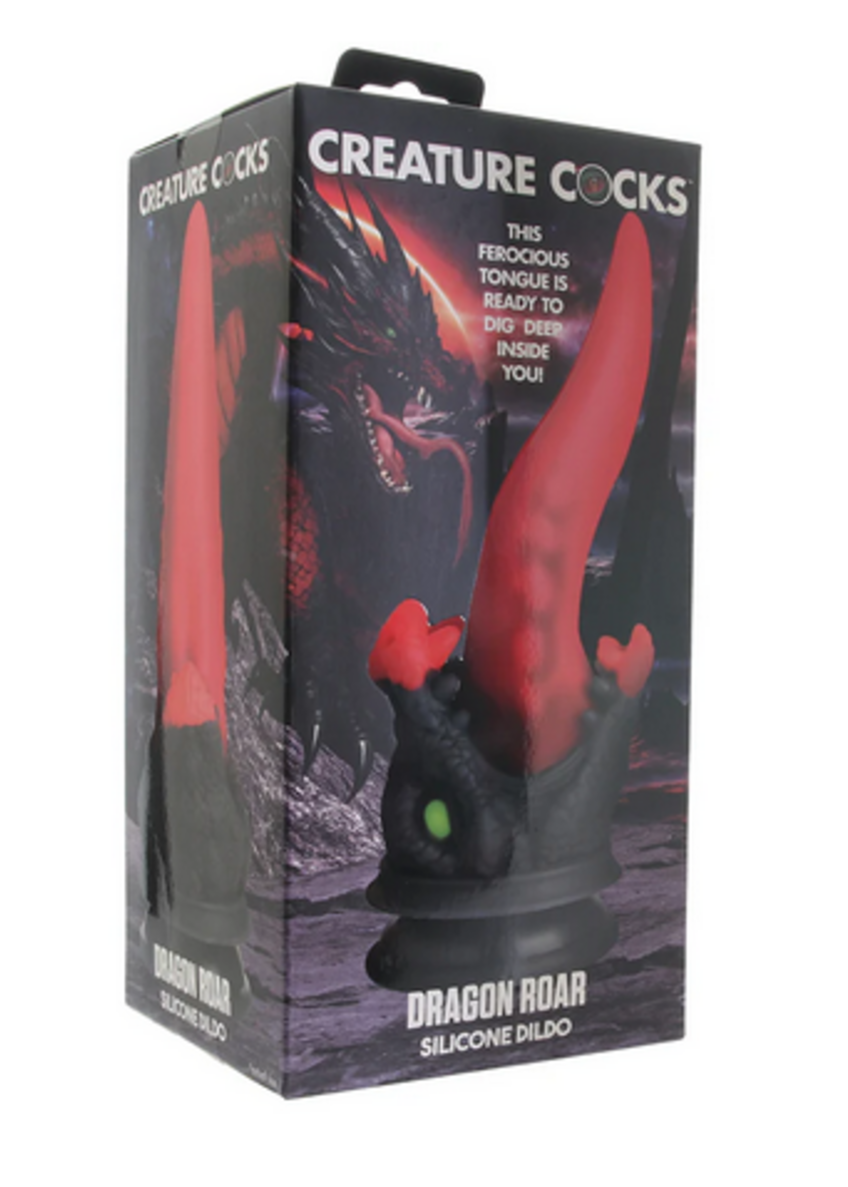 XR Brands Creature Cocks - Dragon Roar Silicone Dildo