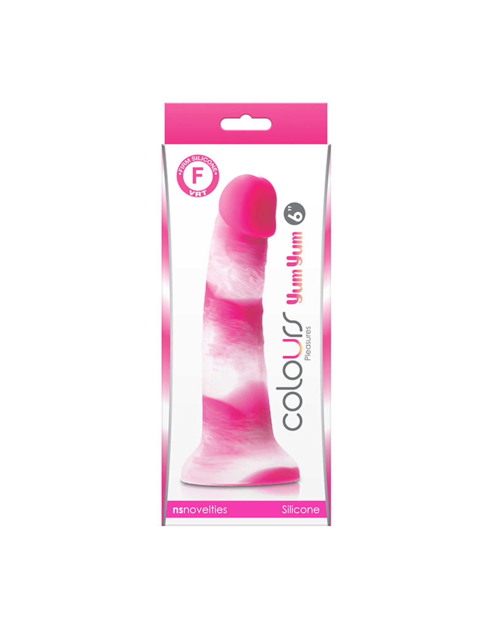 NS Novelties Colors Pleasures - 6" Yum Yum Dildo - Pink