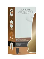 Naked Addiction Rotating and Vibrating Dildo 8'' Caramel