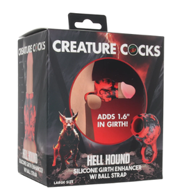 XR Brands Creature Cocks - Hell Hound Girth Enhancer - Large