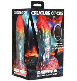 XR Brands Creature Cocks - Rainbow Phoenix Vibe