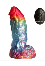XR Brands Creature Cocks - Rainbow Phoenix Vibe