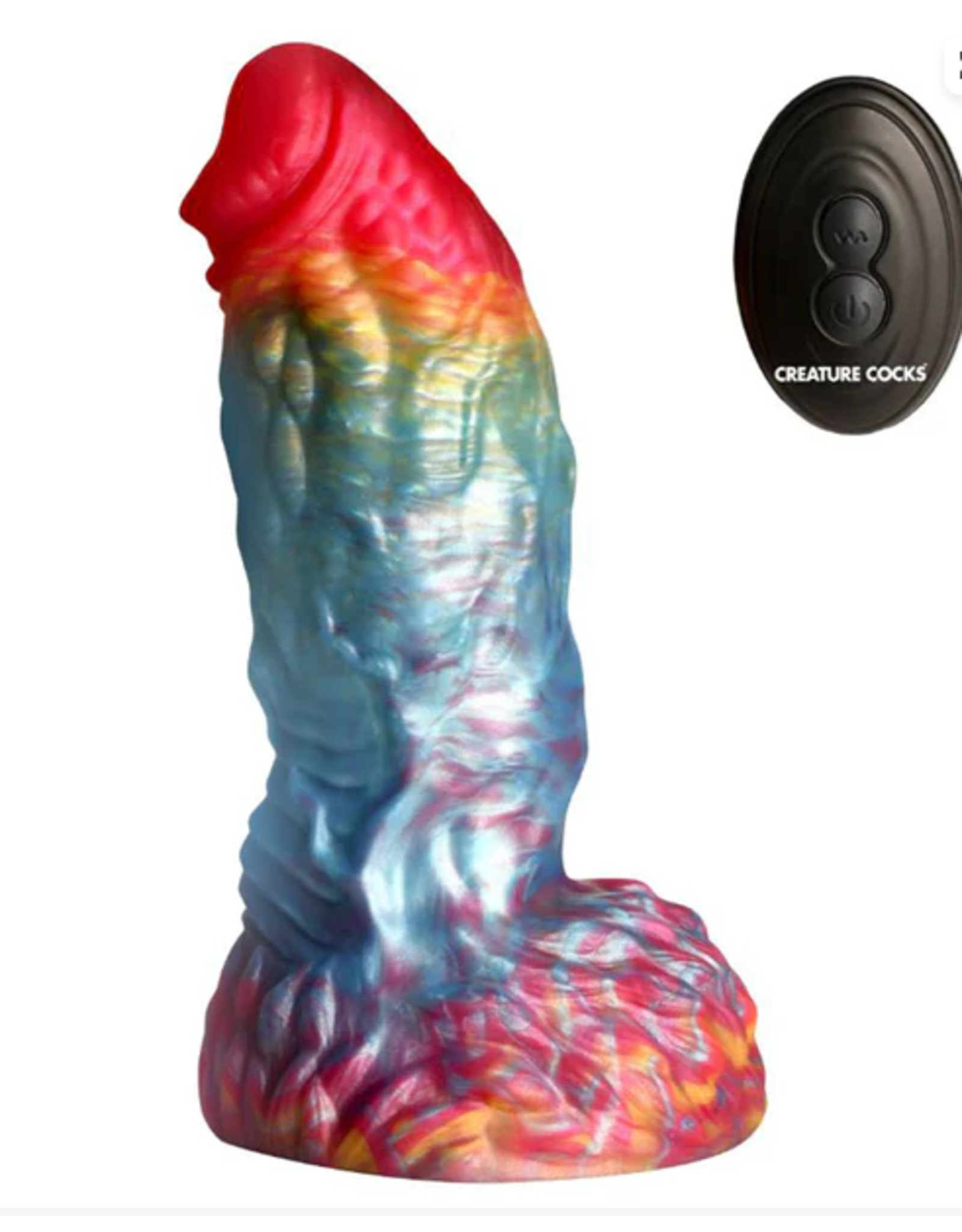 XR Brands Creature Cocks - Rainbow Phoenix Vibe