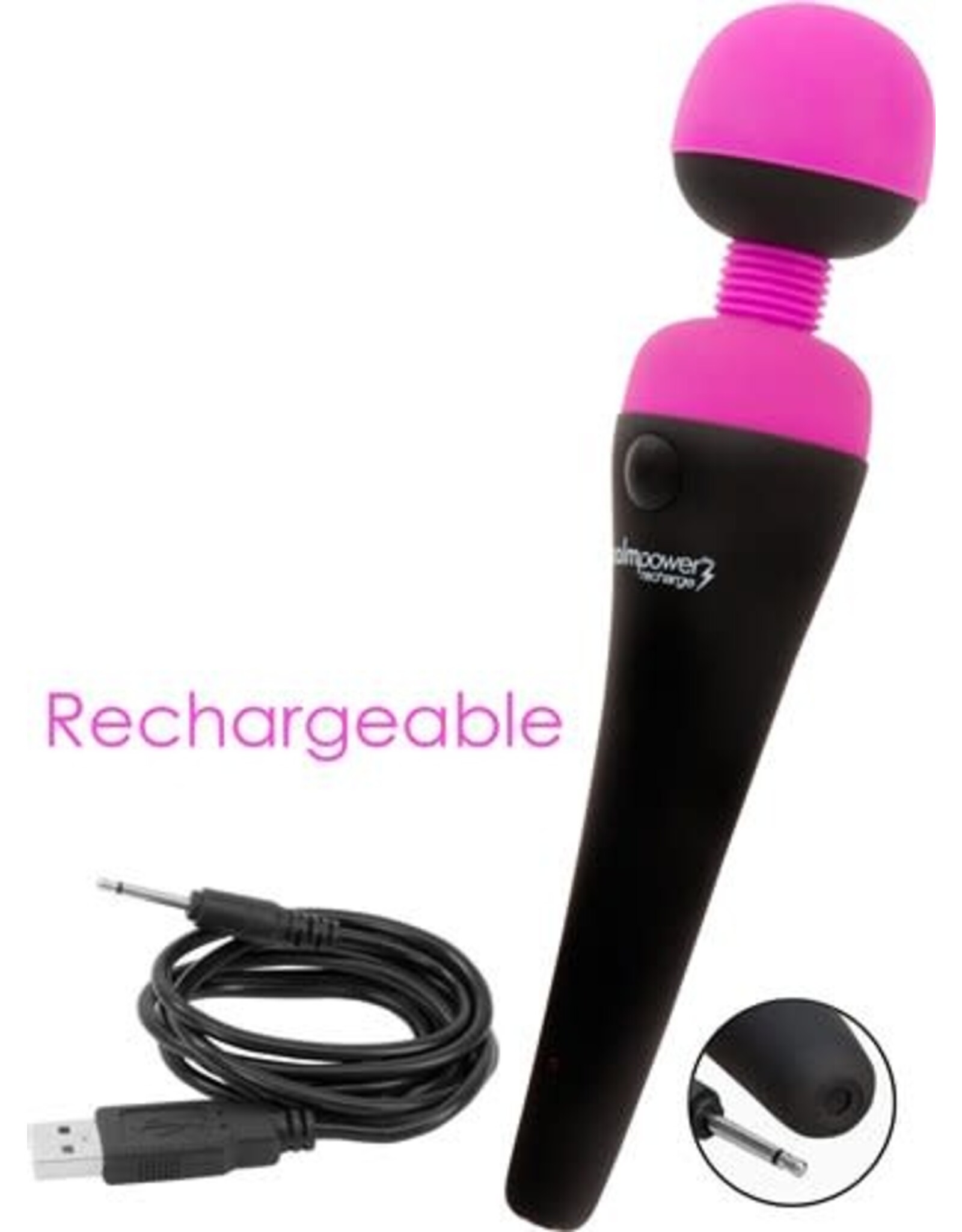 Palm Power Palm Power Recharge - Waterproof Personal Massager (Pink)