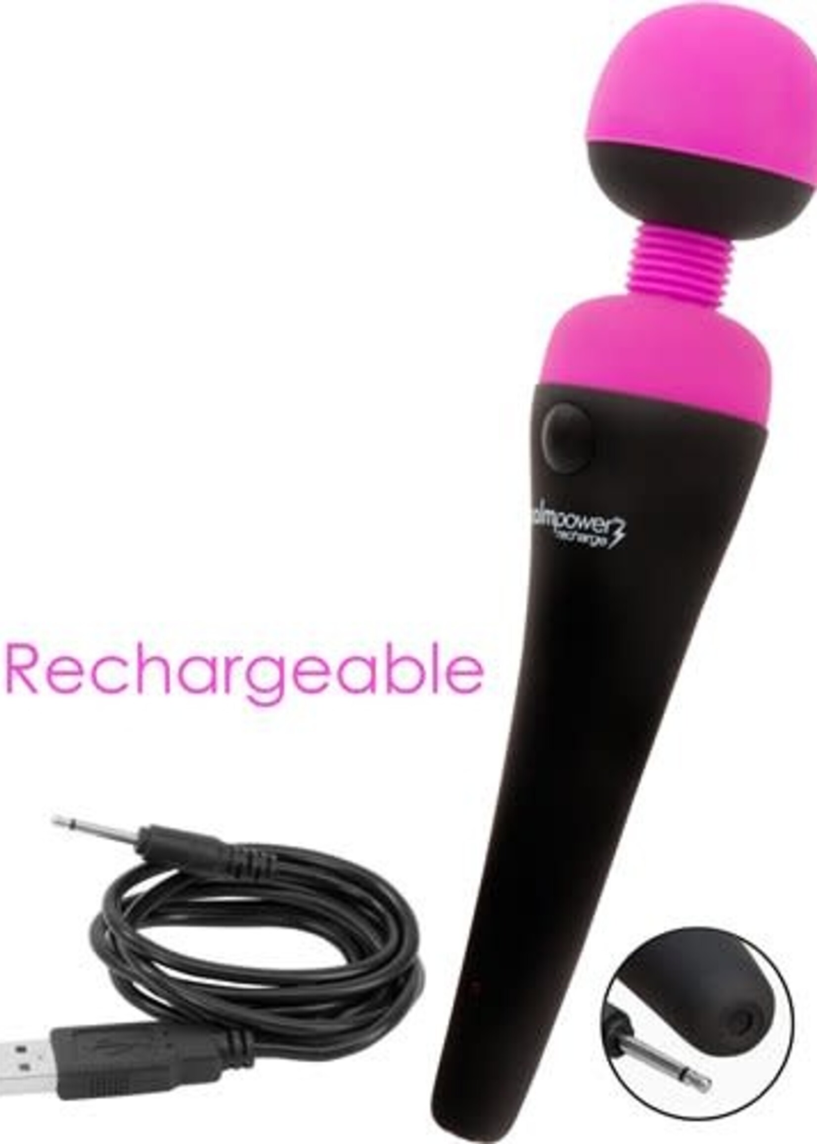 Palm Power Palm Power Recharge - Waterproof Personal Massager (Pink)