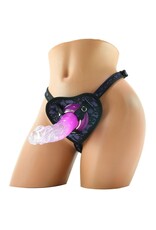 Heart Throb Deluxe Harness Kit with Curved Dong (Mask & Paddle) Purple