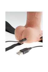 Pipedream Fetish Fantasy Series 7" Hollow Rechargeable Strap-on with Balls