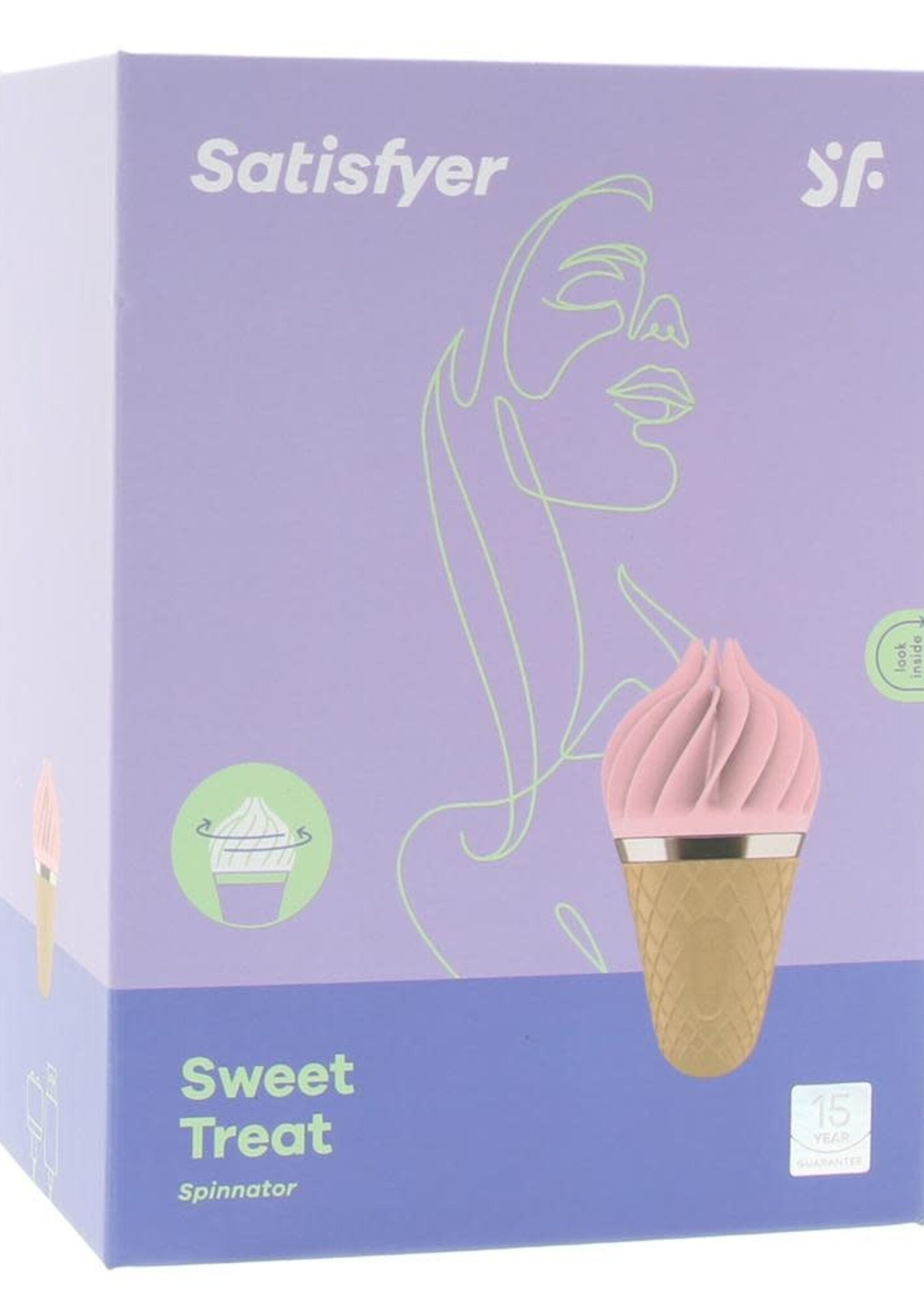 Satisfyer Satisfyer - Sweet Treat Rotating Stimulator - Pink/Brown