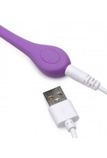 XR Brands Bang! Remote Control 28X Silicone Plush Egg - Purple