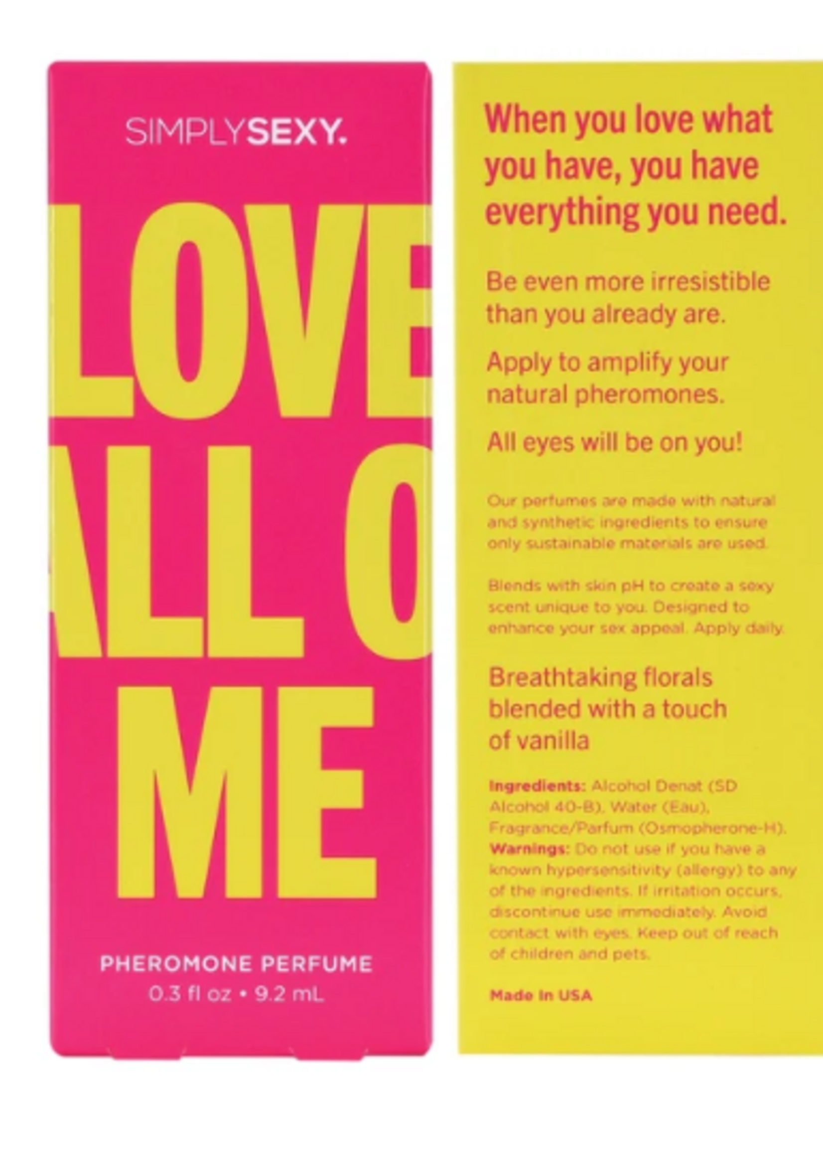 Simply Sexy Love All of Me Pheromone Perfume