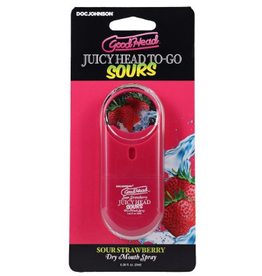 Doc Johnson Goodhead Juicy Head To Go Sours - Sour Strawberry