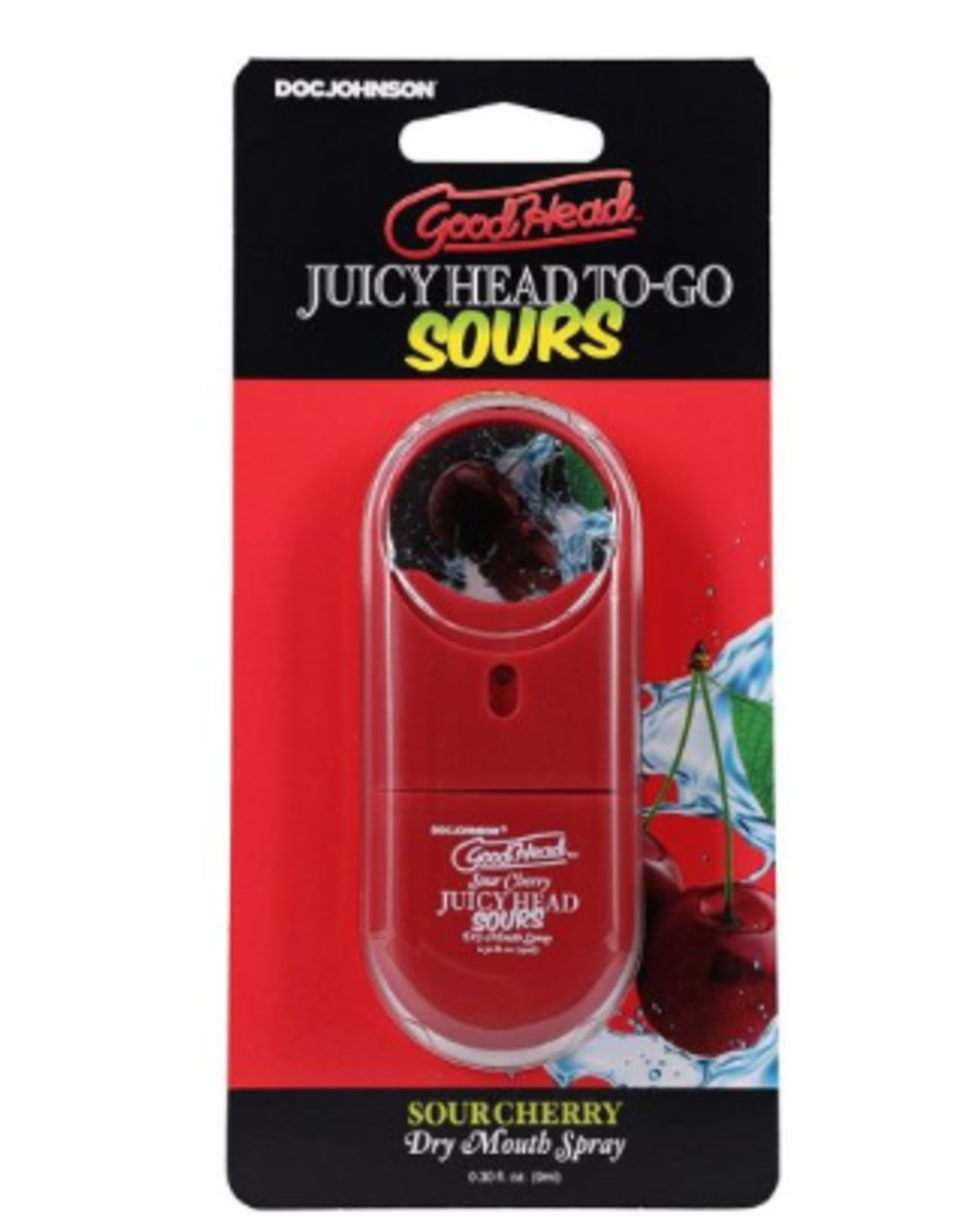 Doc Johnson Goodhead Juicy Head To Go Sours - Sour Cherry