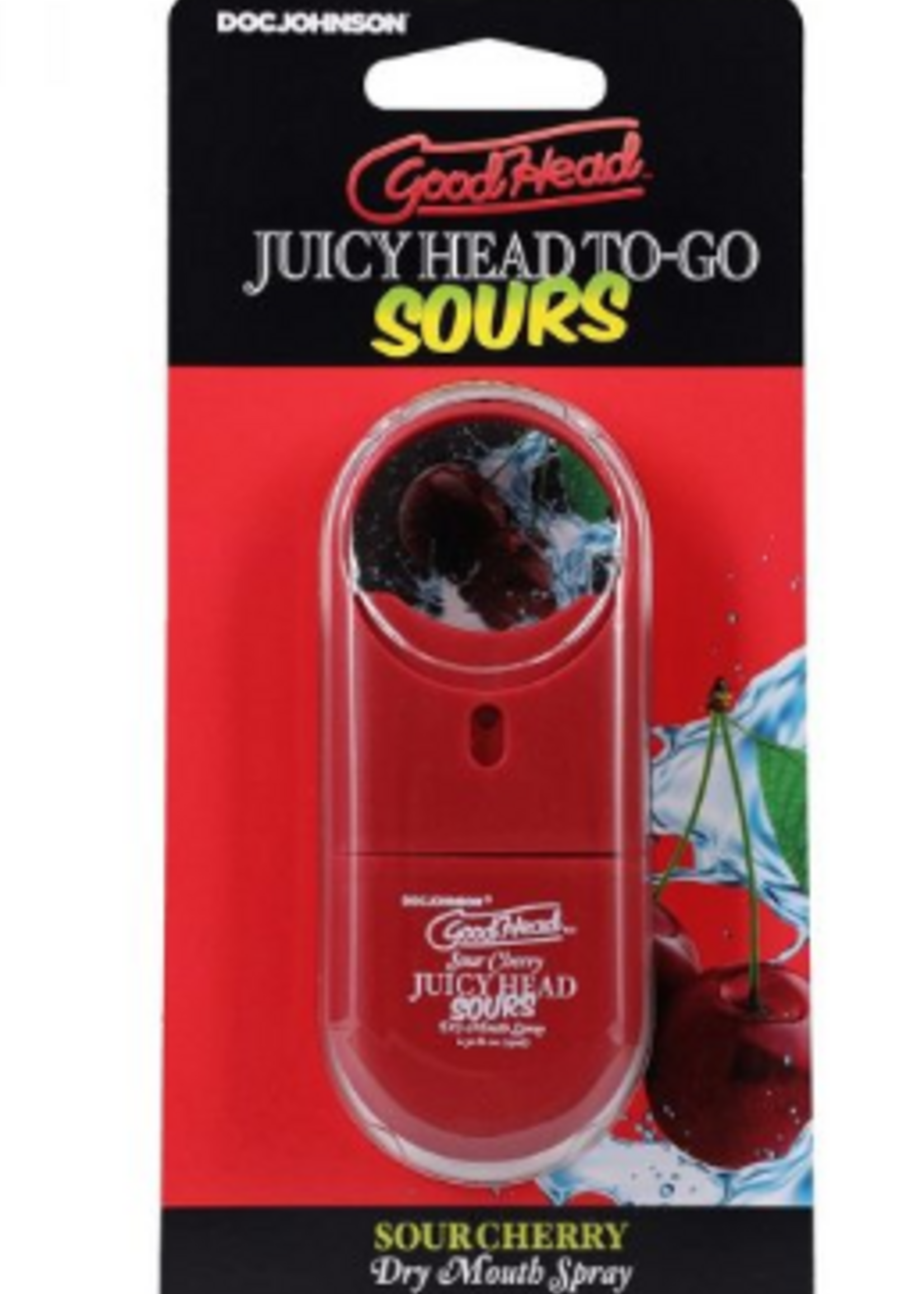 Doc Johnson Goodhead Juicy Head To Go Sours - Sour Cherry