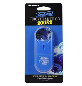 Doc Johnson Goodhead Juicy Head To Go Sours - Sour Blue Raspberry