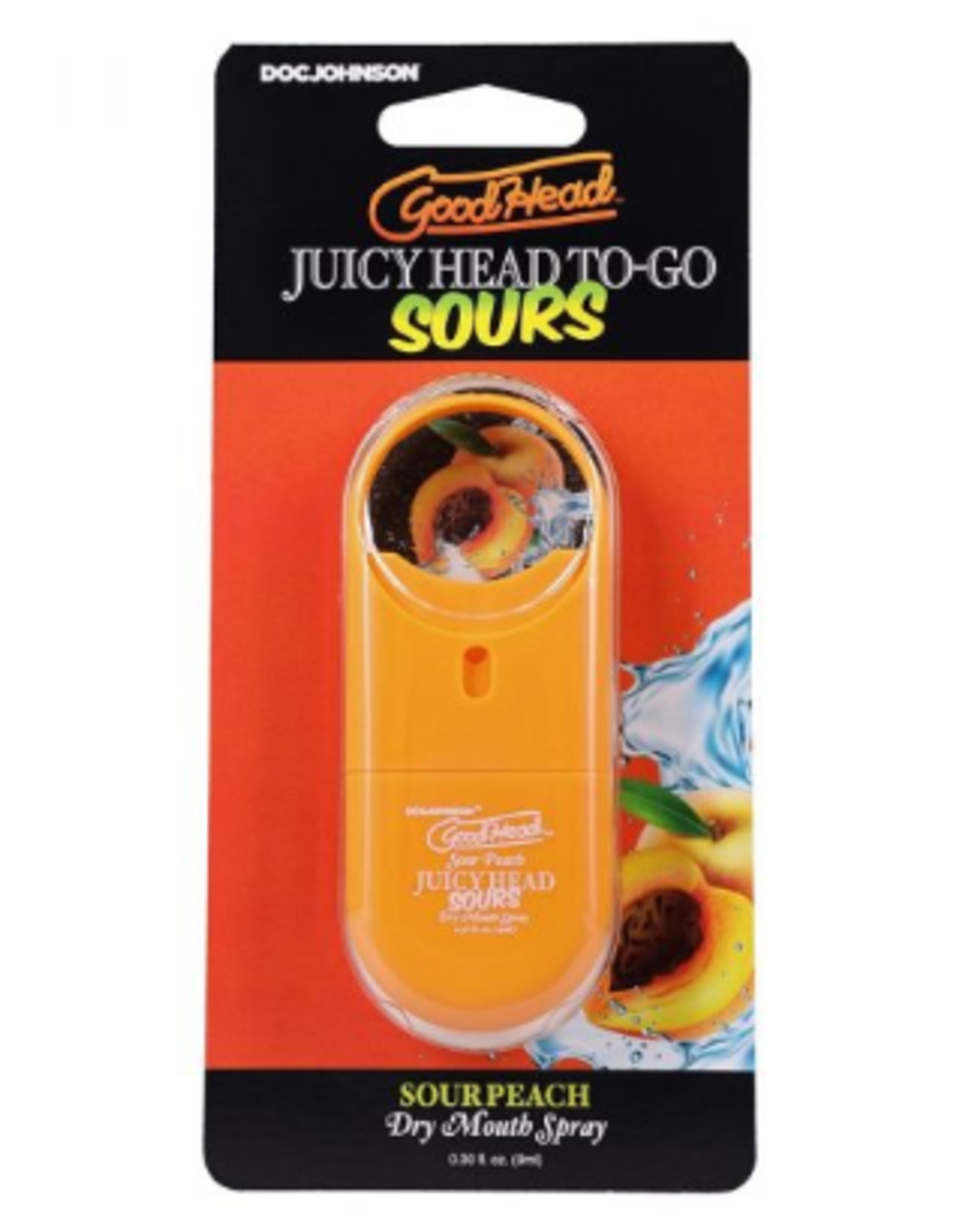 Doc Johnson Goodhead Juicy Head To Go Sours - Sour Peach