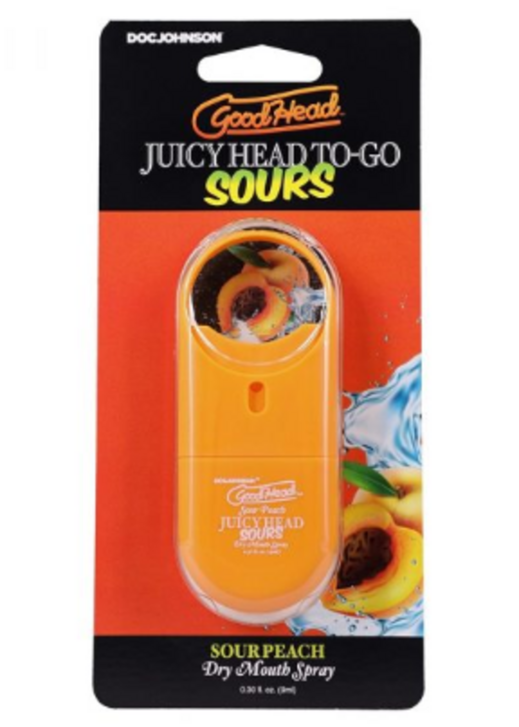 Doc Johnson Goodhead Juicy Head To Go Sours - Sour Peach