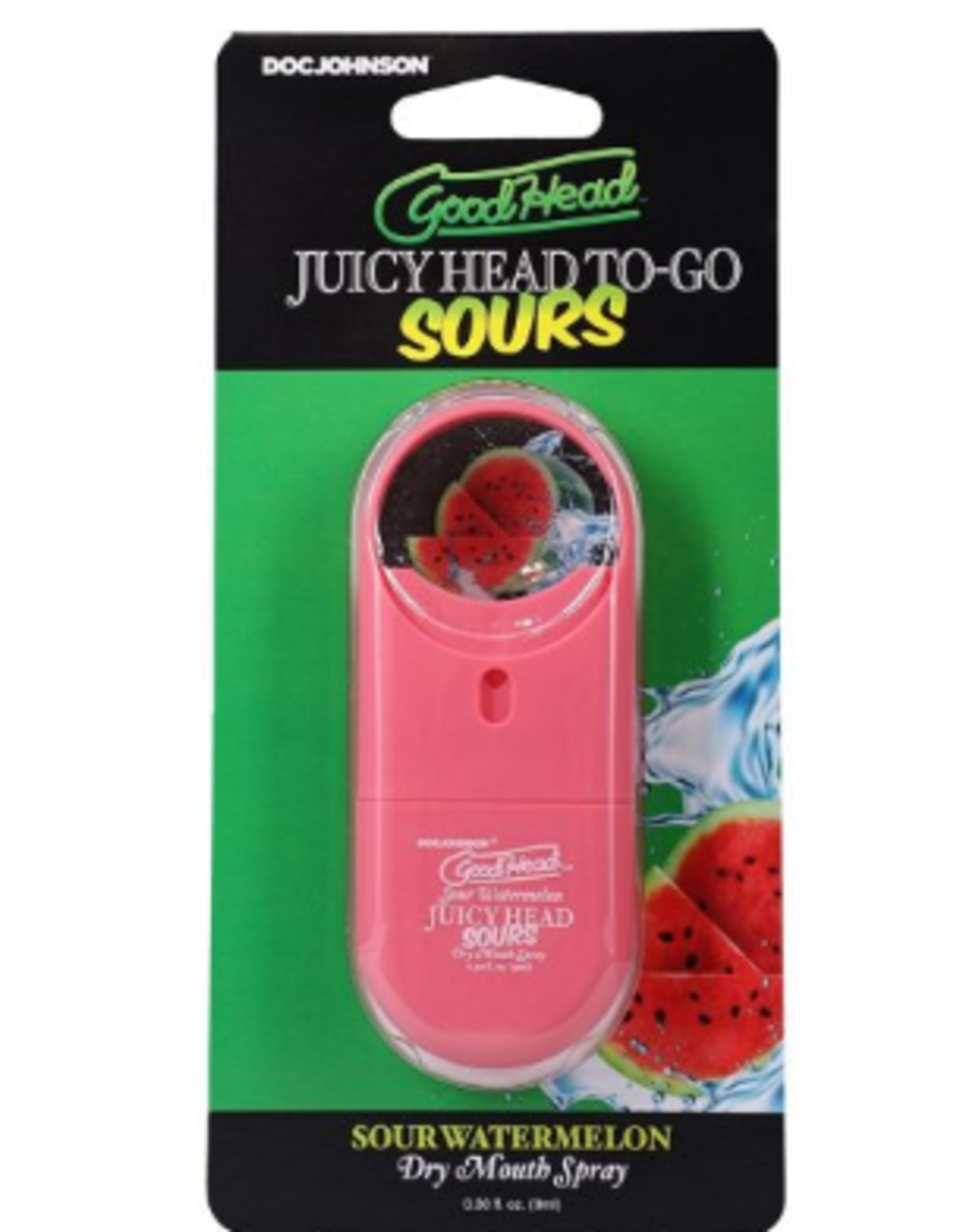 Doc Johnson Goodhead Juicy Head To Go Sours - Sour Watermelon