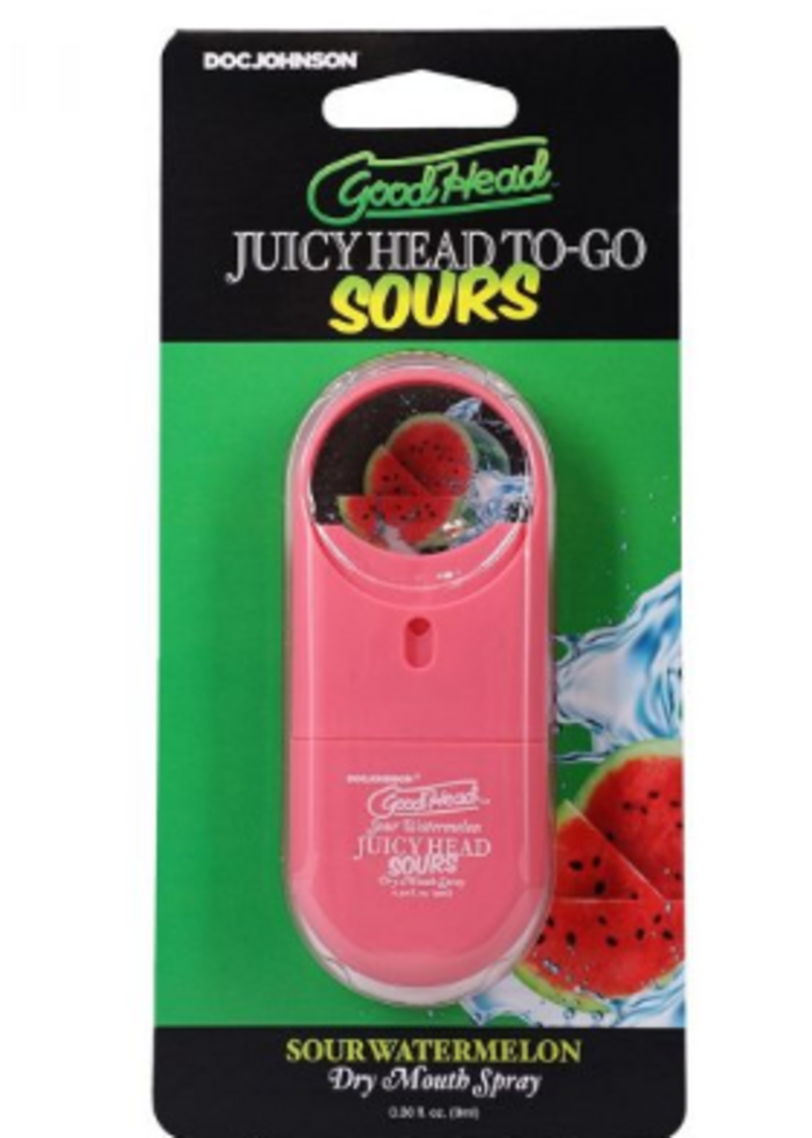 Doc Johnson Goodhead Juicy Head To Go Sours - Sour Watermelon