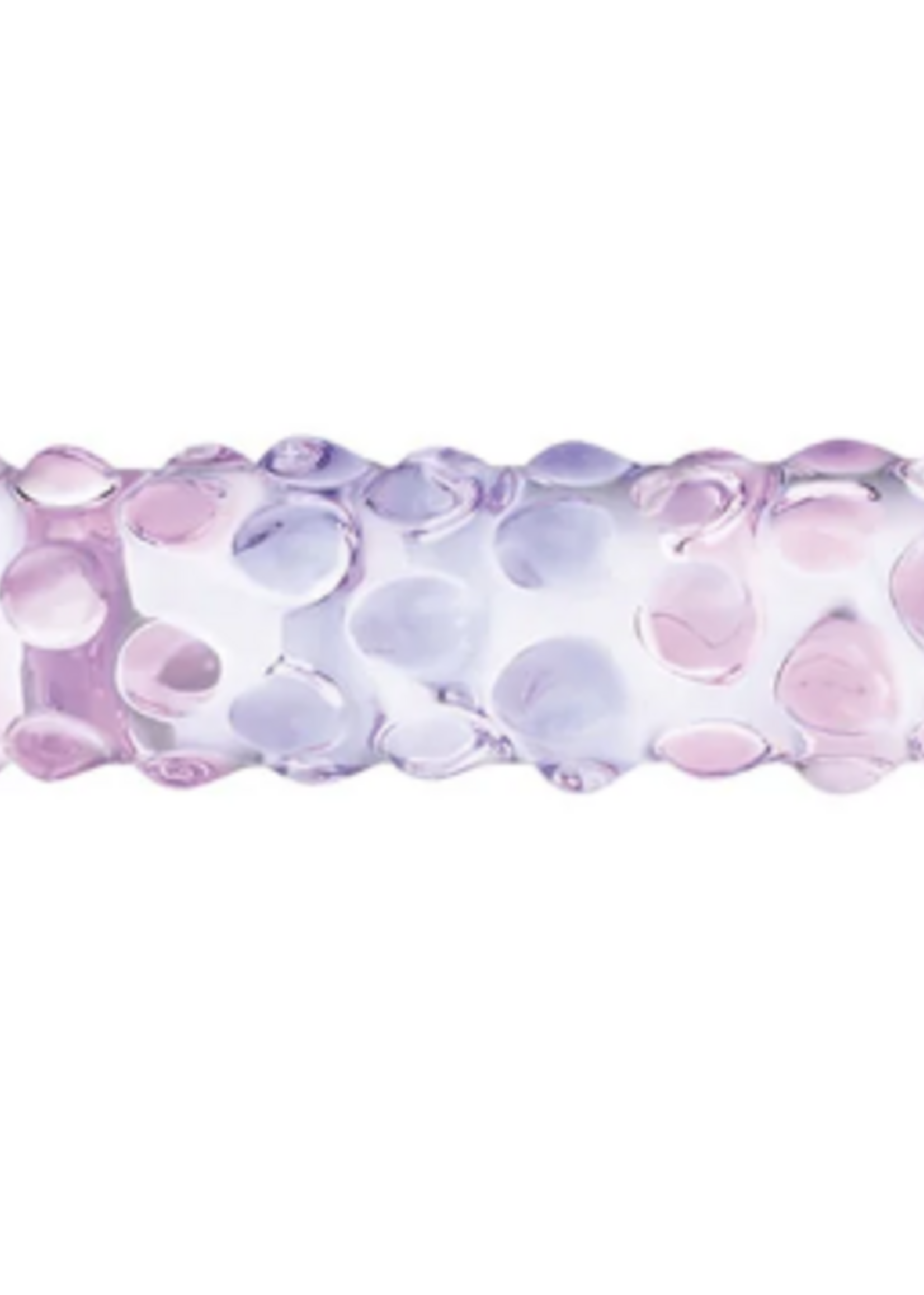 Gläs - 9 Inch Purple Rose Nubby Dildo