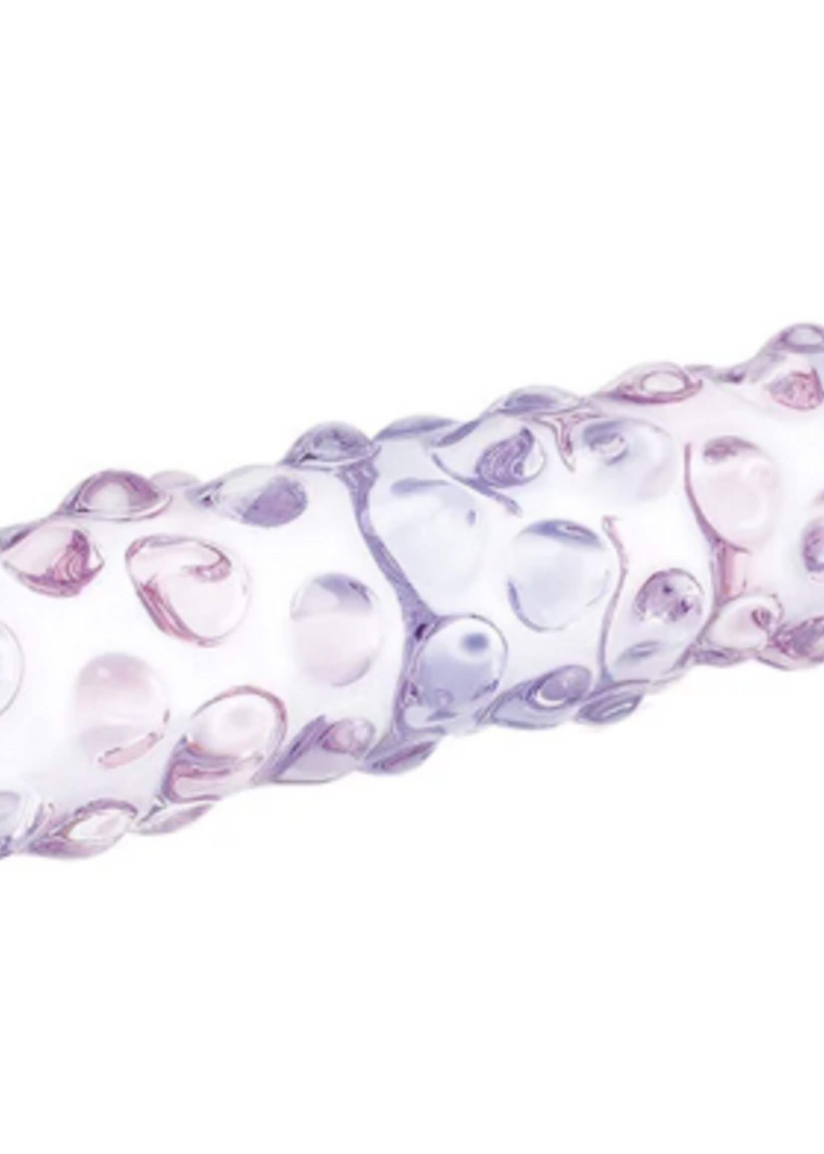Gläs - 9 Inch Purple Rose Nubby Dildo