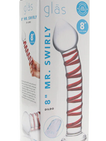 Glas - 8" Mr. Swirly Glass Dildo