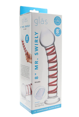 Glas - 8" Mr. Swirly Glass Dildo