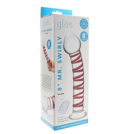 Glas - 8" Mr. Swirly Glass Dildo