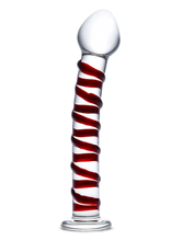 Glas - 8" Mr. Swirly Glass Dildo